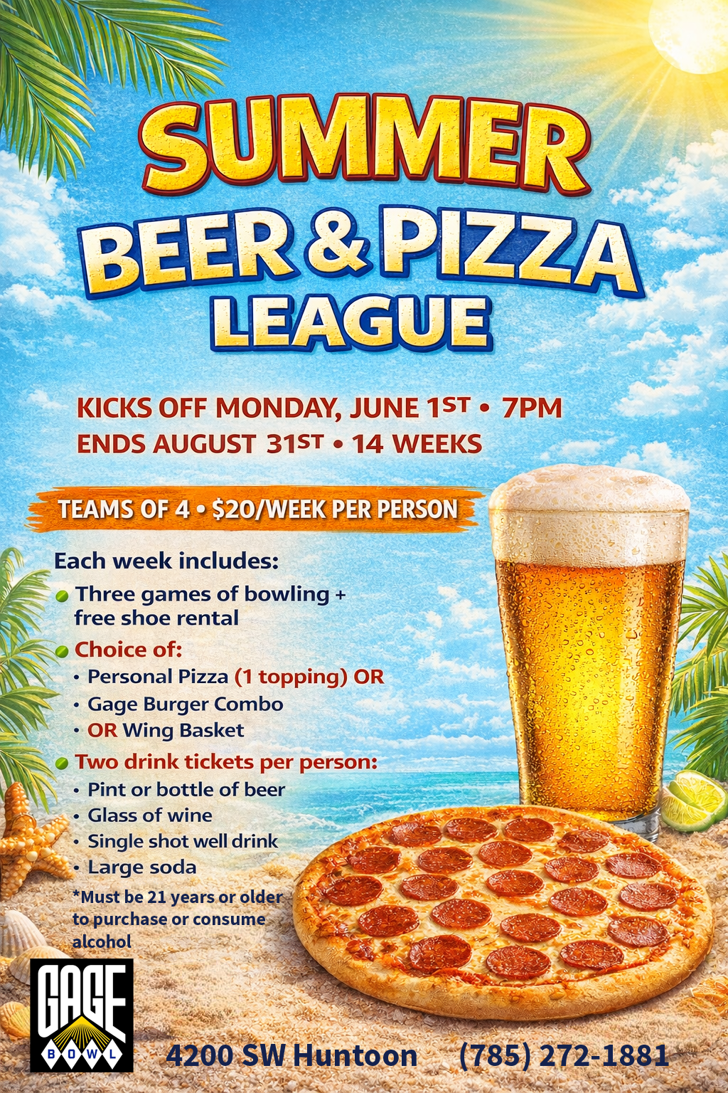 Beer & Pizza League - Summer 2026